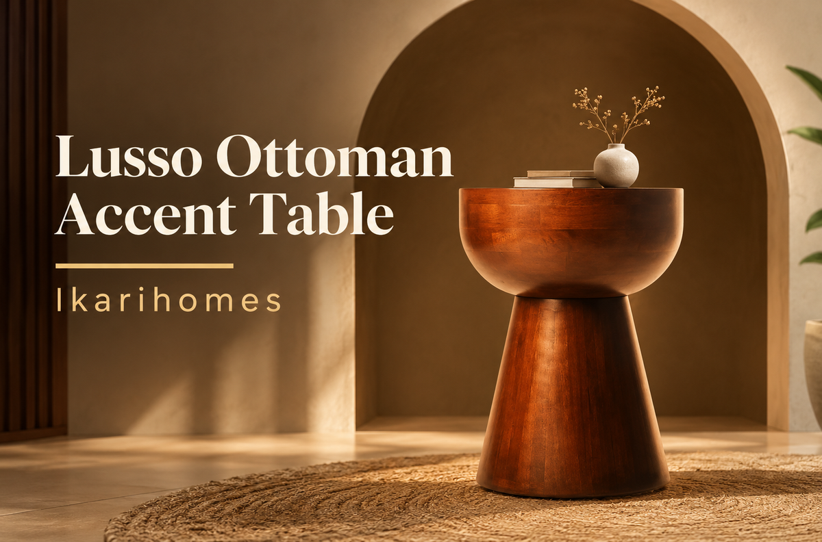 Lusso Ottoman Accent Table