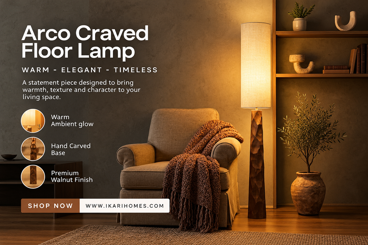 Arco Carved Floor Lamp A Timeless Statement for Elegant Home Interiors