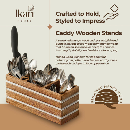 Wooden Antique Cutlery Holder