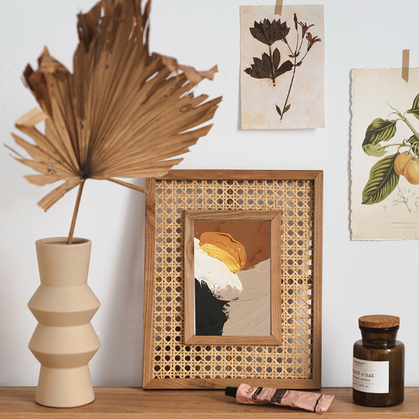 Rattan Photo Frame - Timeless Display