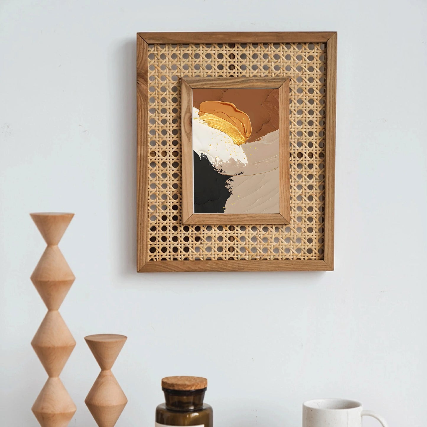 Rattan Photo Frame - Timeless Display