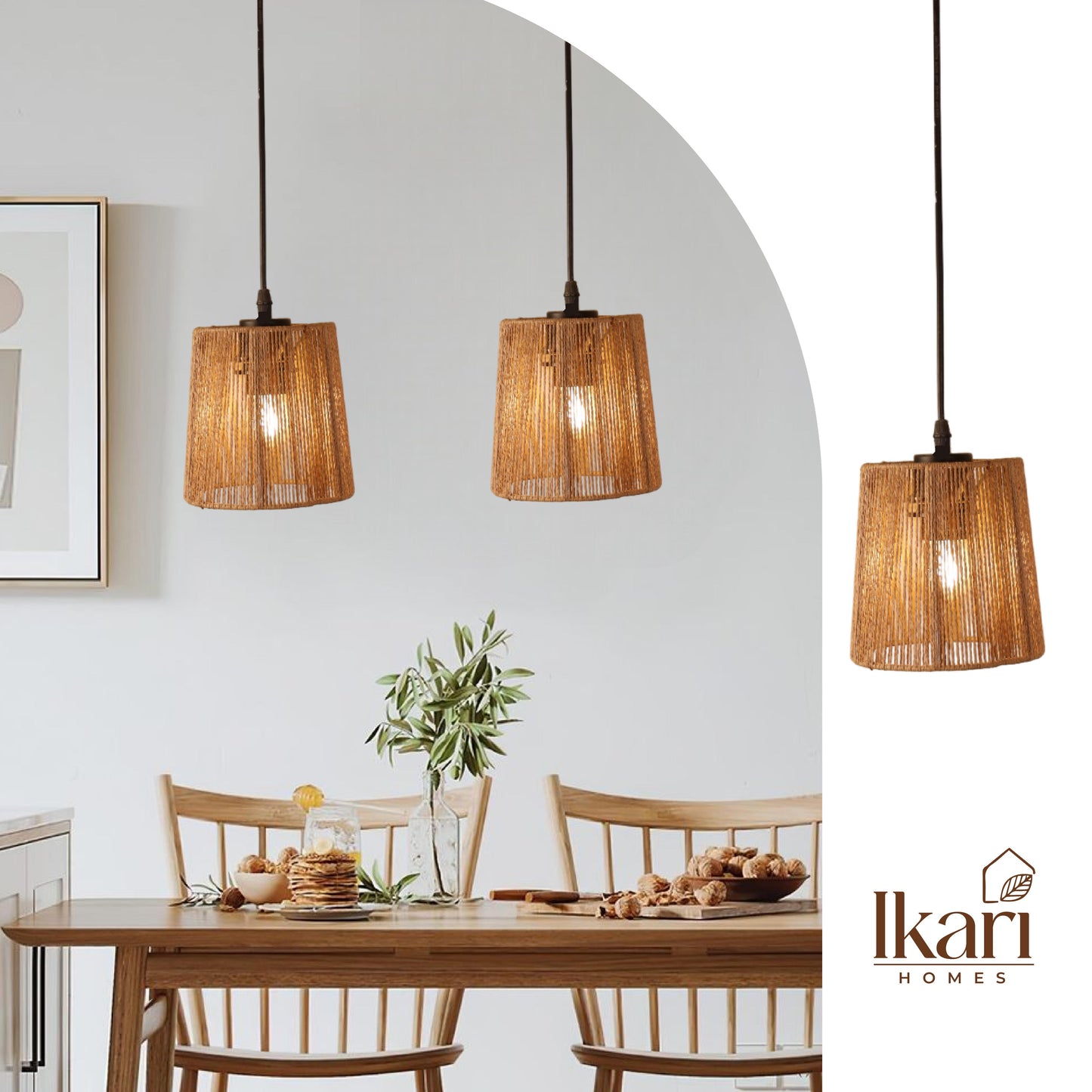 Raffia Nest Pendant Lamp – Woven Warmth