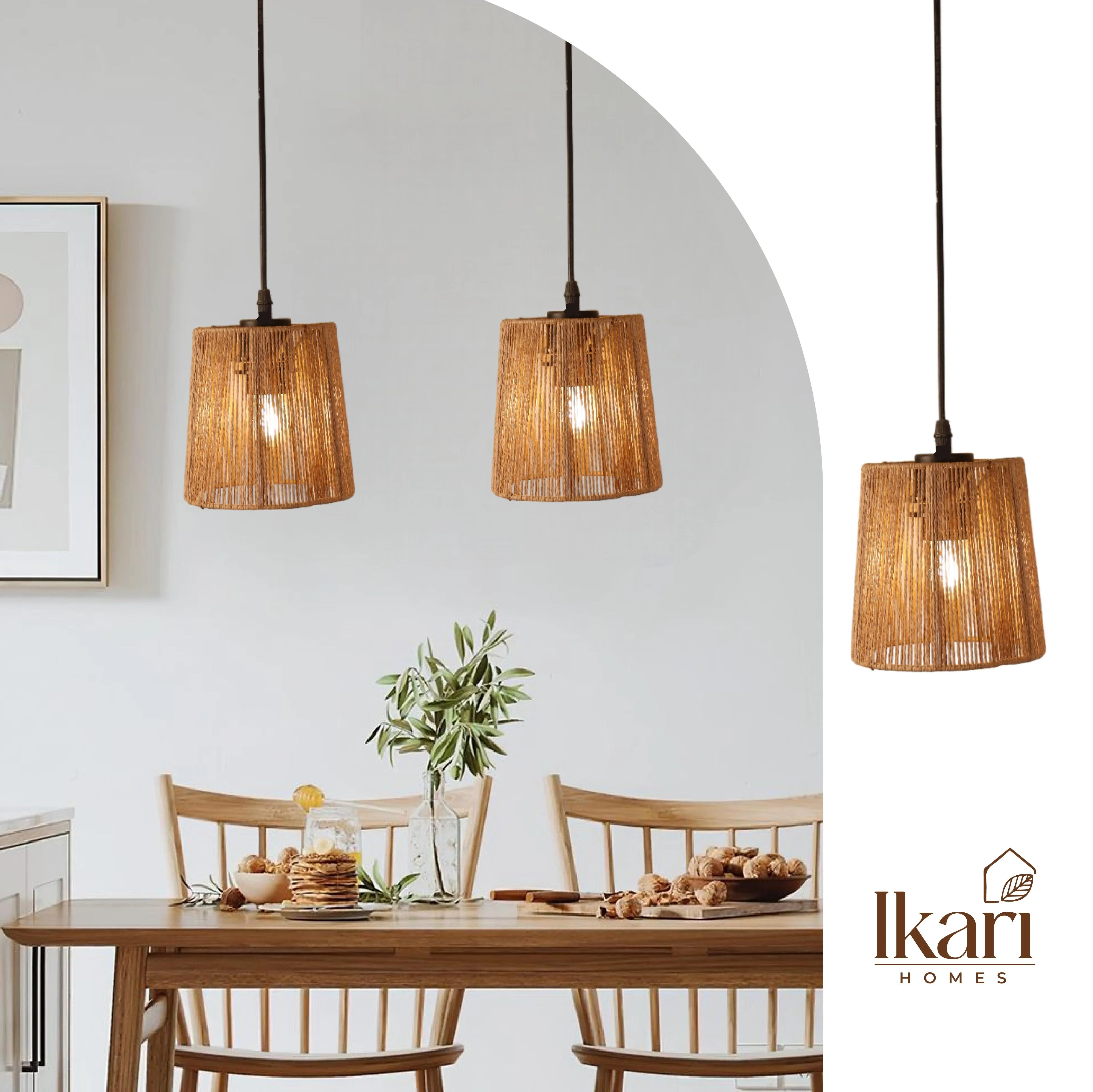 Raffia Nest Pendant Lamp – Woven Warmth