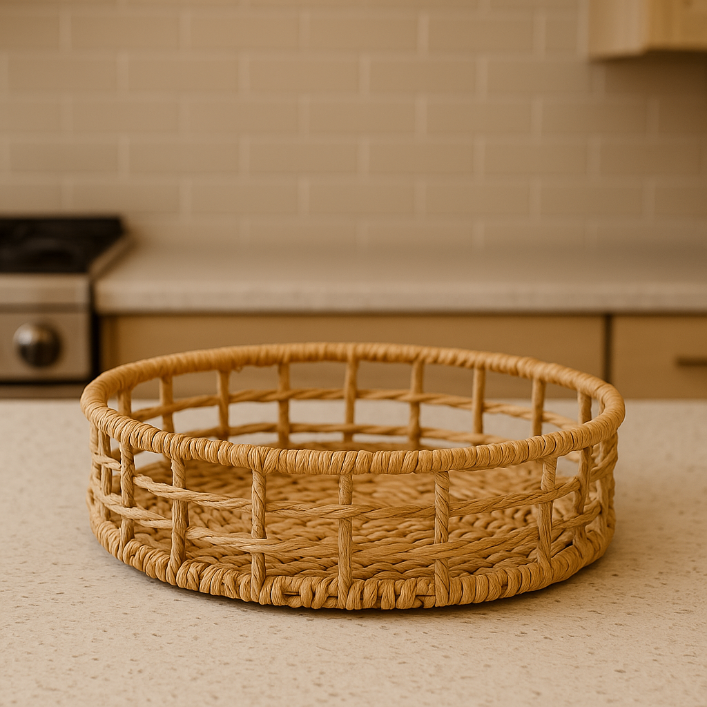 Nestique Raffia Basket – Round