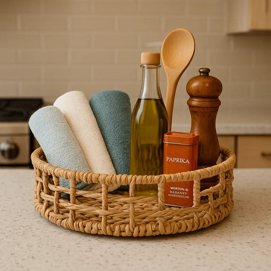 Nestique Raffia Basket – Round