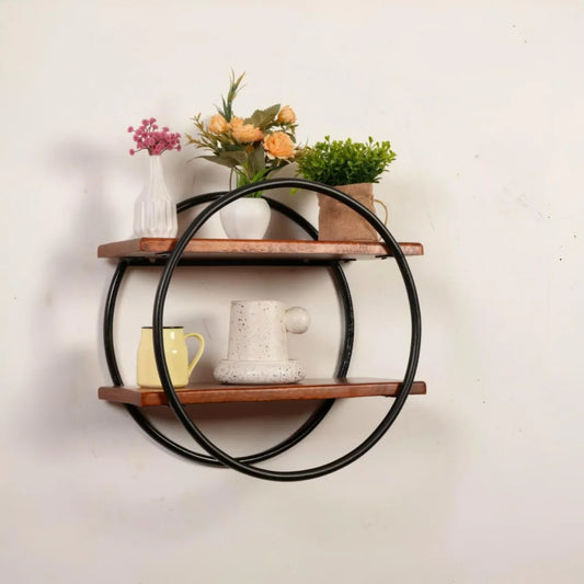 Walnut Aura Display Wall Rack