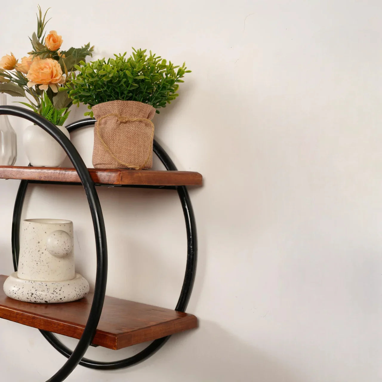 Walnut Aura Display Wall Rack