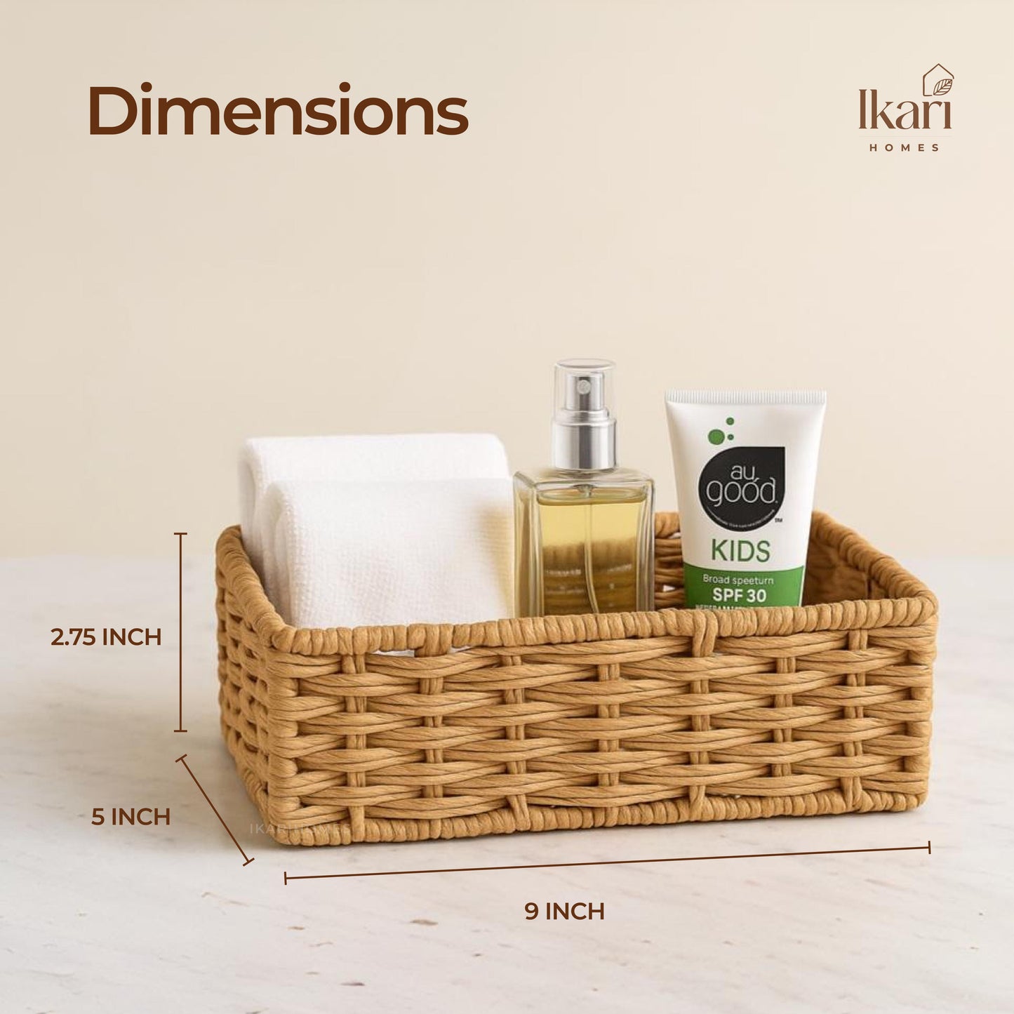 Nestique Raffia Basket – Compact