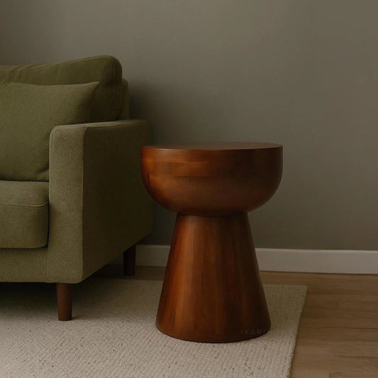 Lusso Ottoman Accent Table by Ikarihomes, versatile coffee table and decorative stool,boho chic.