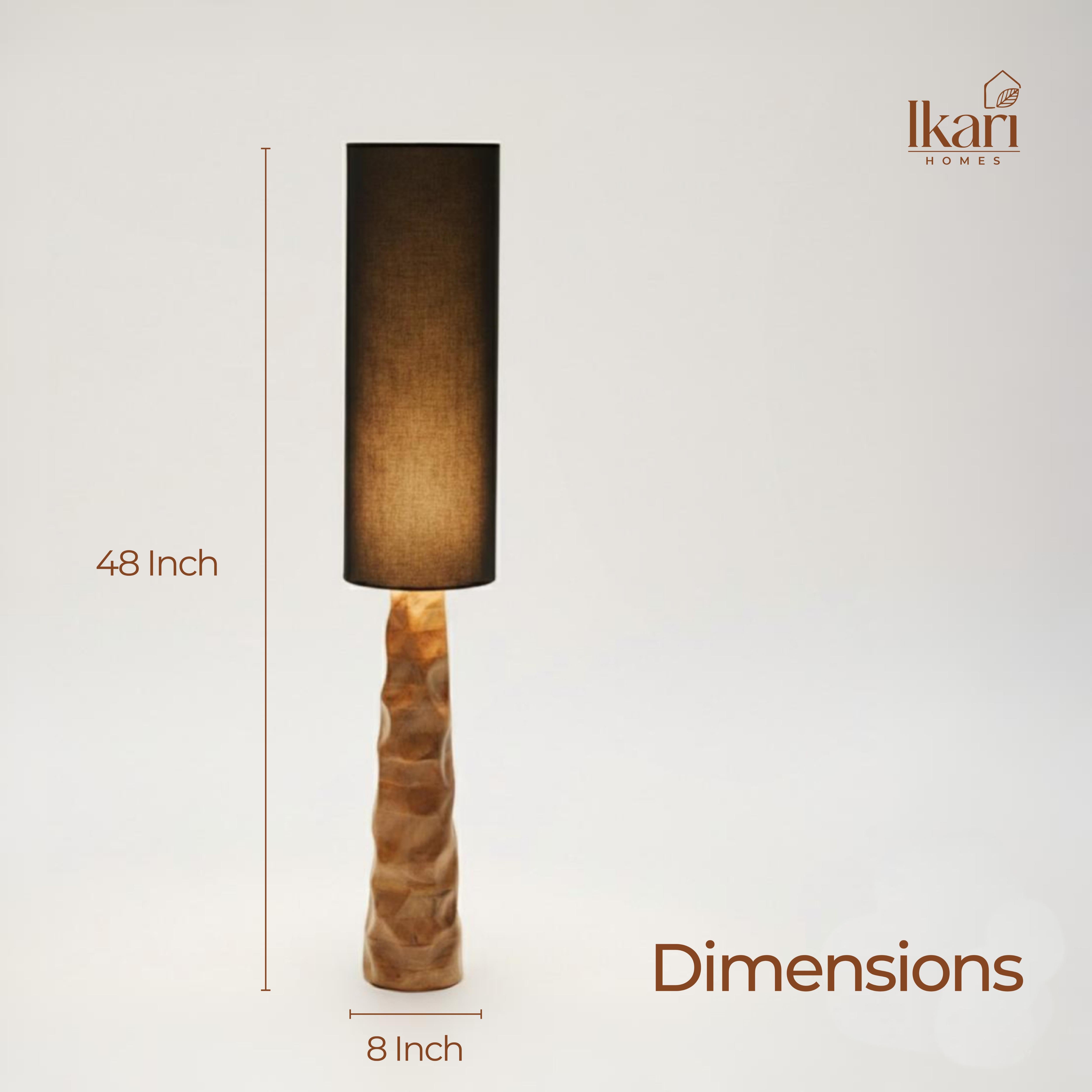 Midnight Glow Floor Lamp – Bold Light, Sculpted Elegance