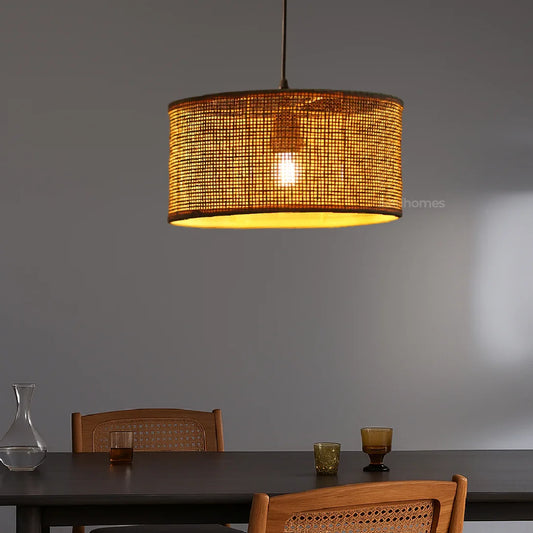 Rattan pendant Lamp - Handwoven Calm
