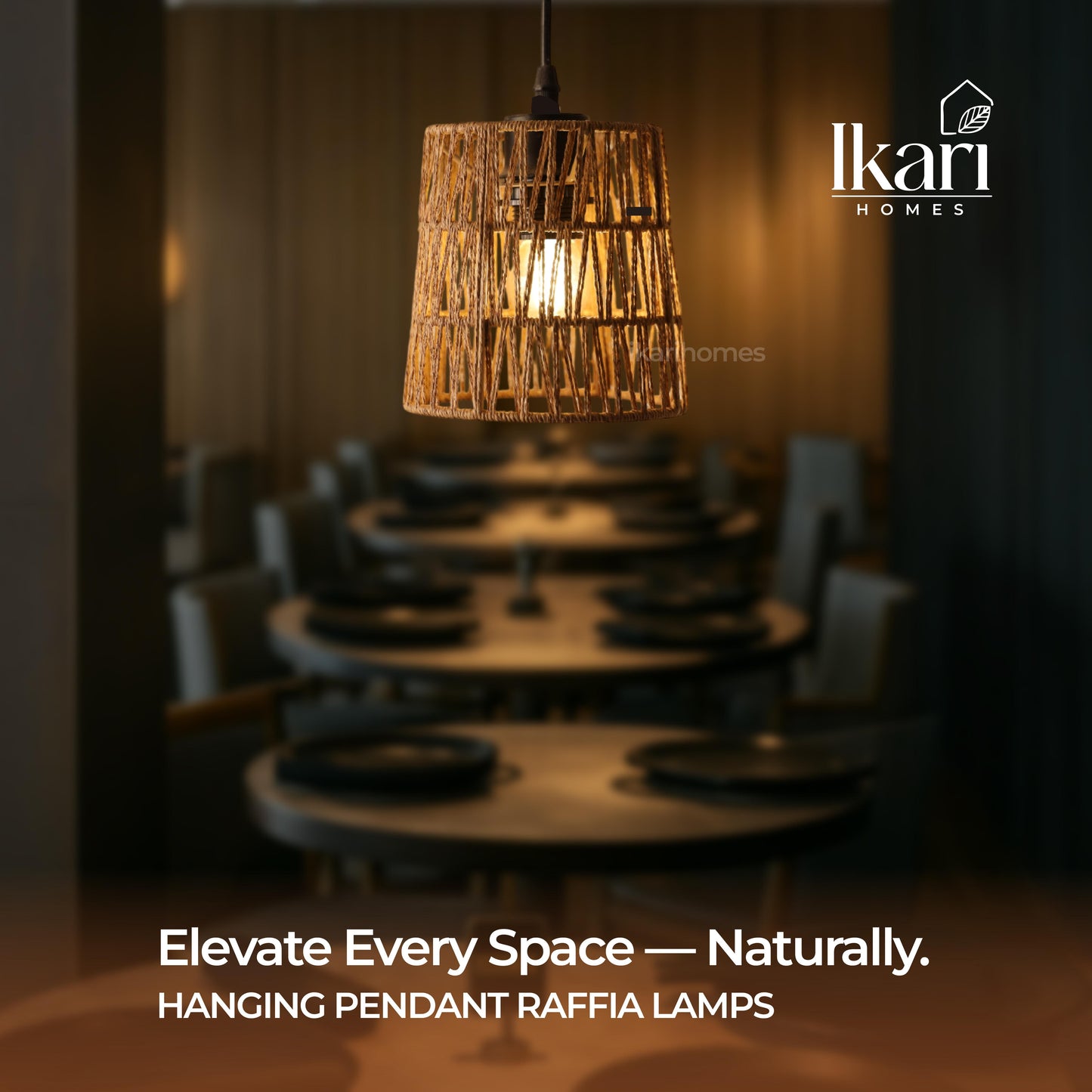 Zigzag Raffia Dome Hanging Lamp – Handwoven Geometry, Soft Radiance