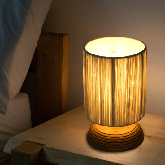 TerraGlow Raffia Table Lamp