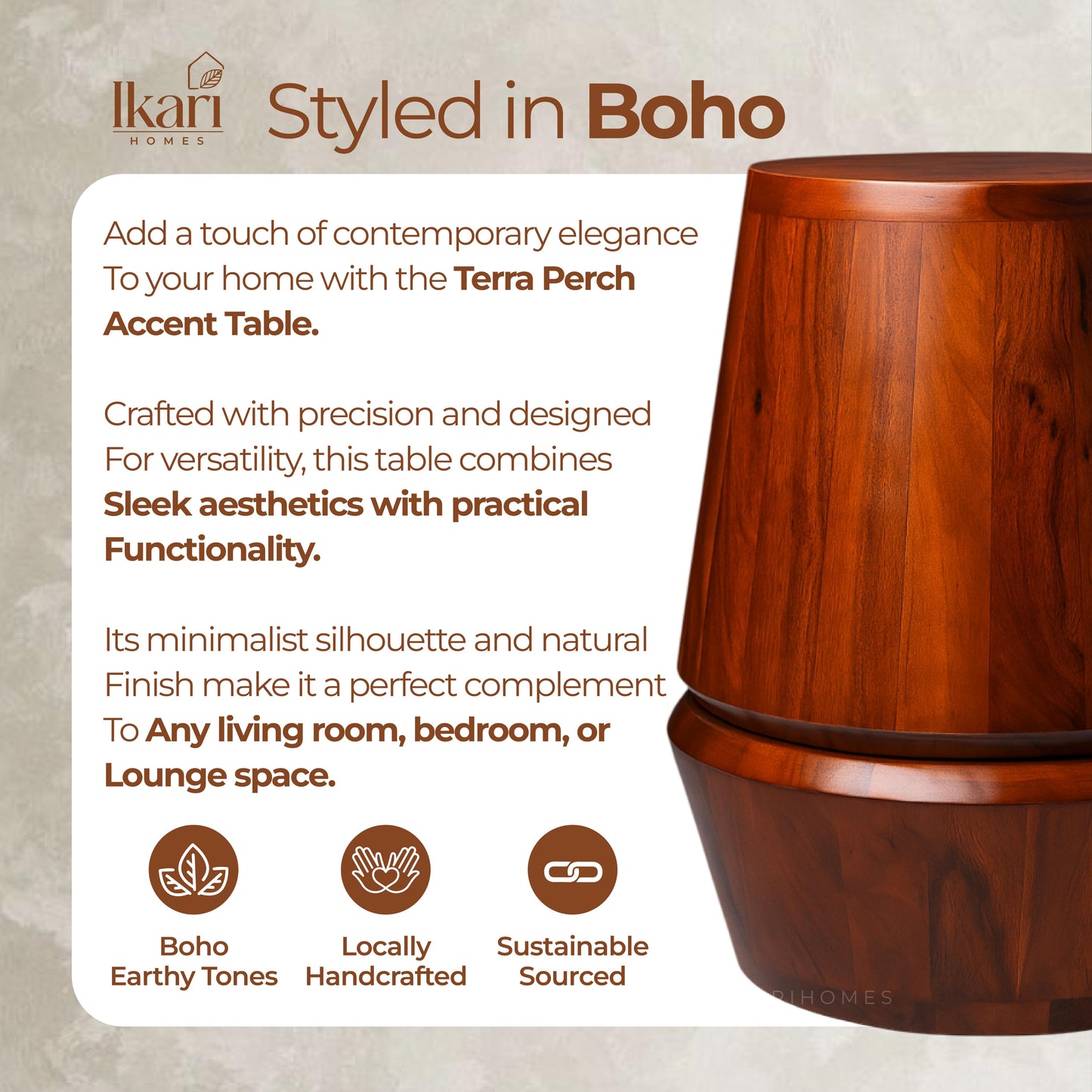 Terra Perch Accent Table