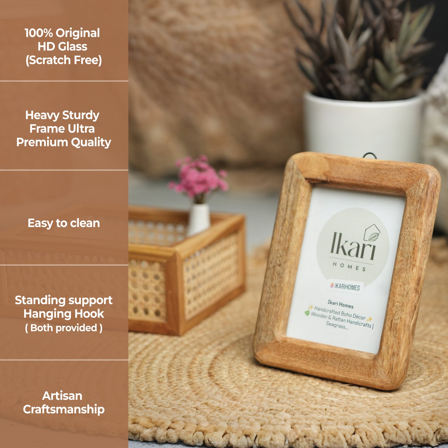 Wooden Photo Frame - Natural Beauty, Timeless Charm