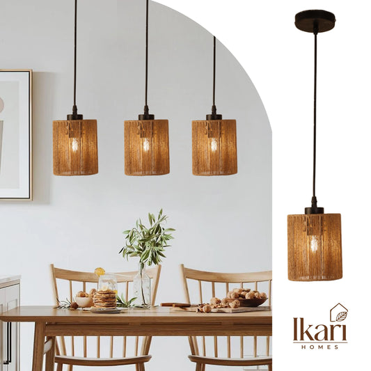 Raffia Haven Pendant – Handwoven Harmony