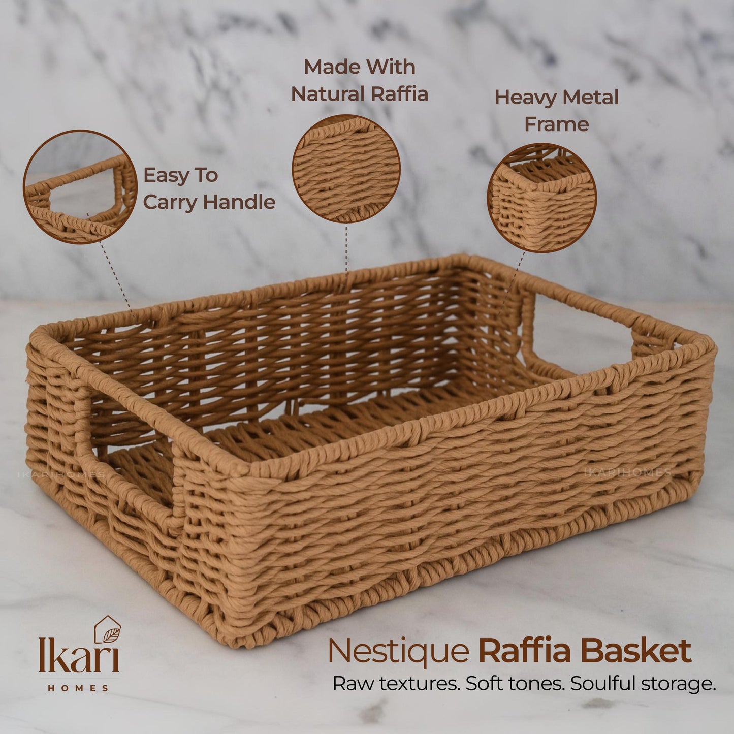 Nestique Raffia Basket - Medium
