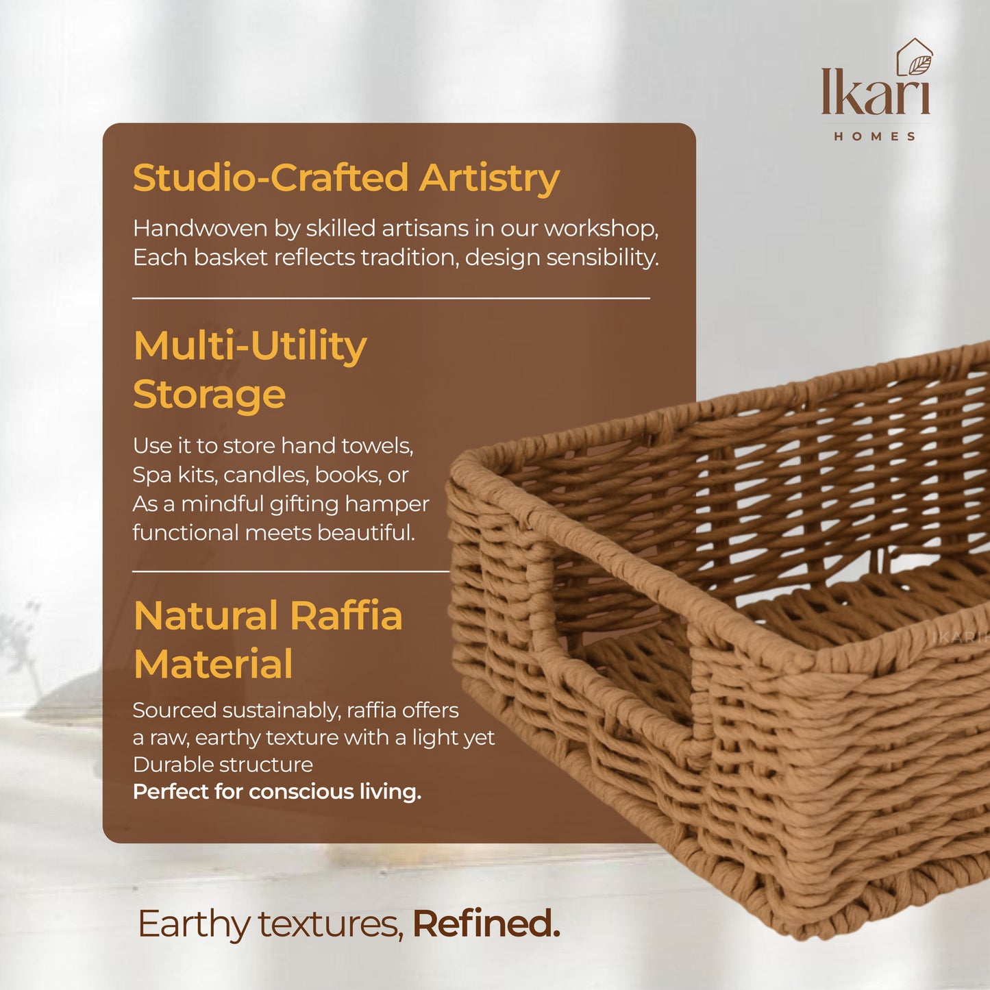 Nestique Raffia Basket - Medium