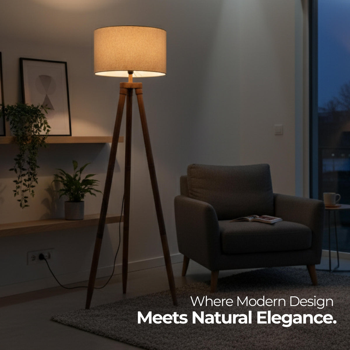 Sunset Drift Tripod Floor Lamp