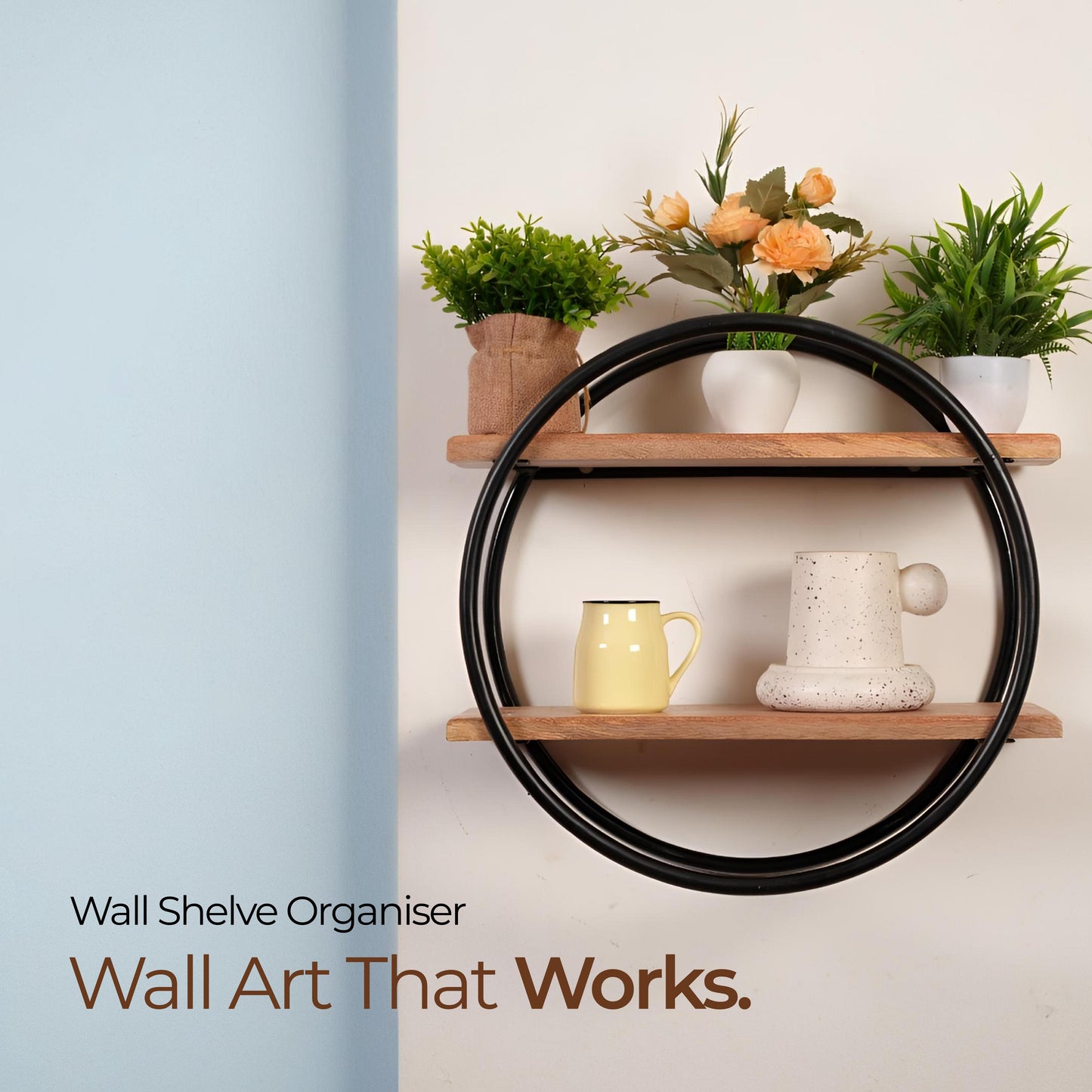 Natural Aura Display Wall Rack
