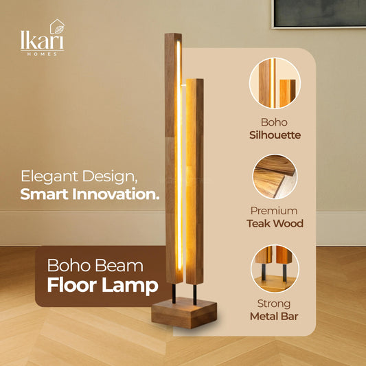 Boho Beam LED Floor Lamp