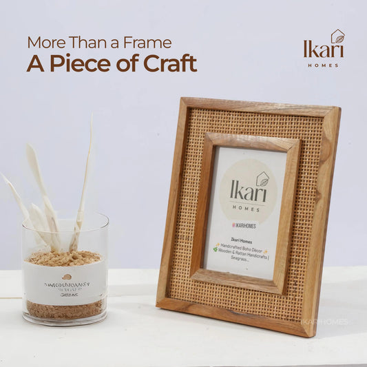 Rattan Mesh Photo Frame