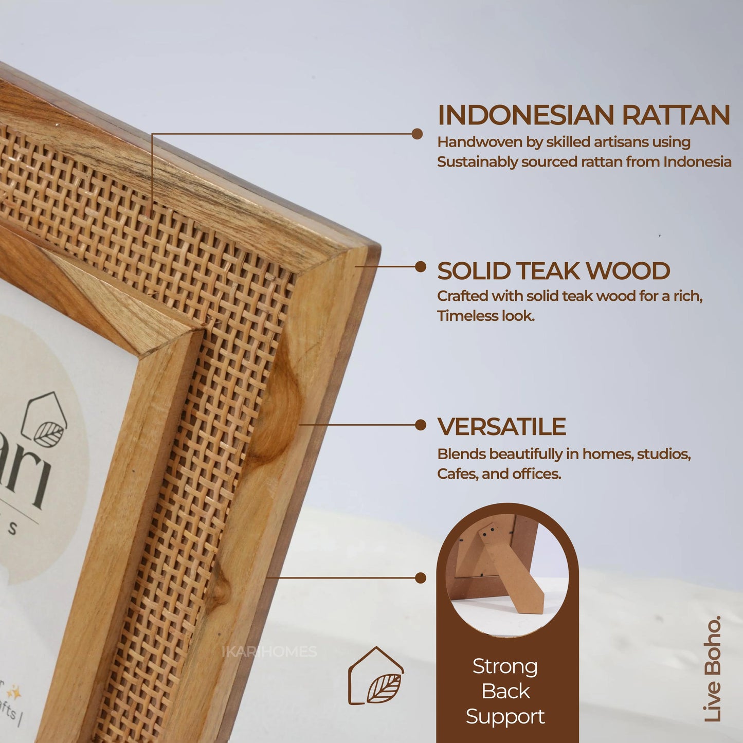 Rattan Mesh Photo Frame