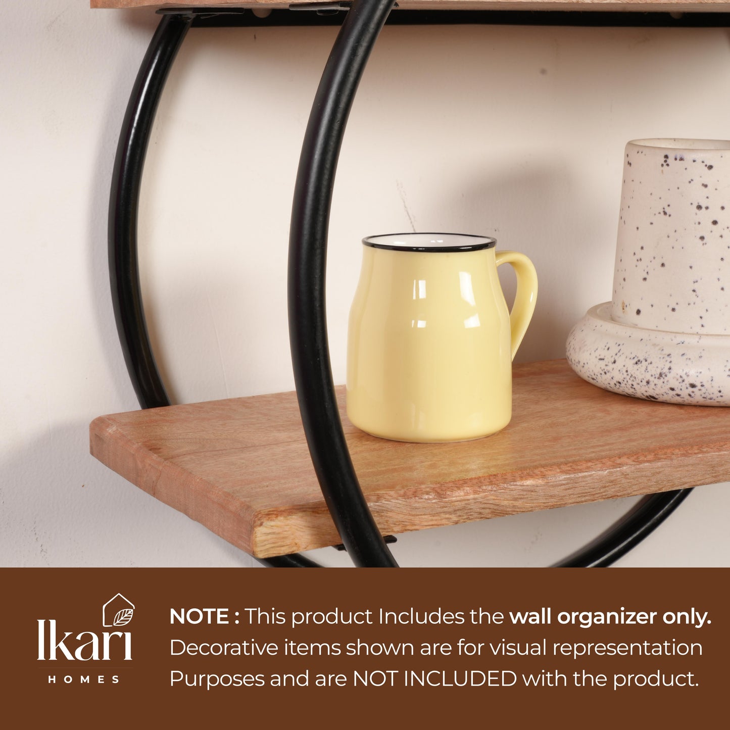 Natural Aura Display Wall Rack