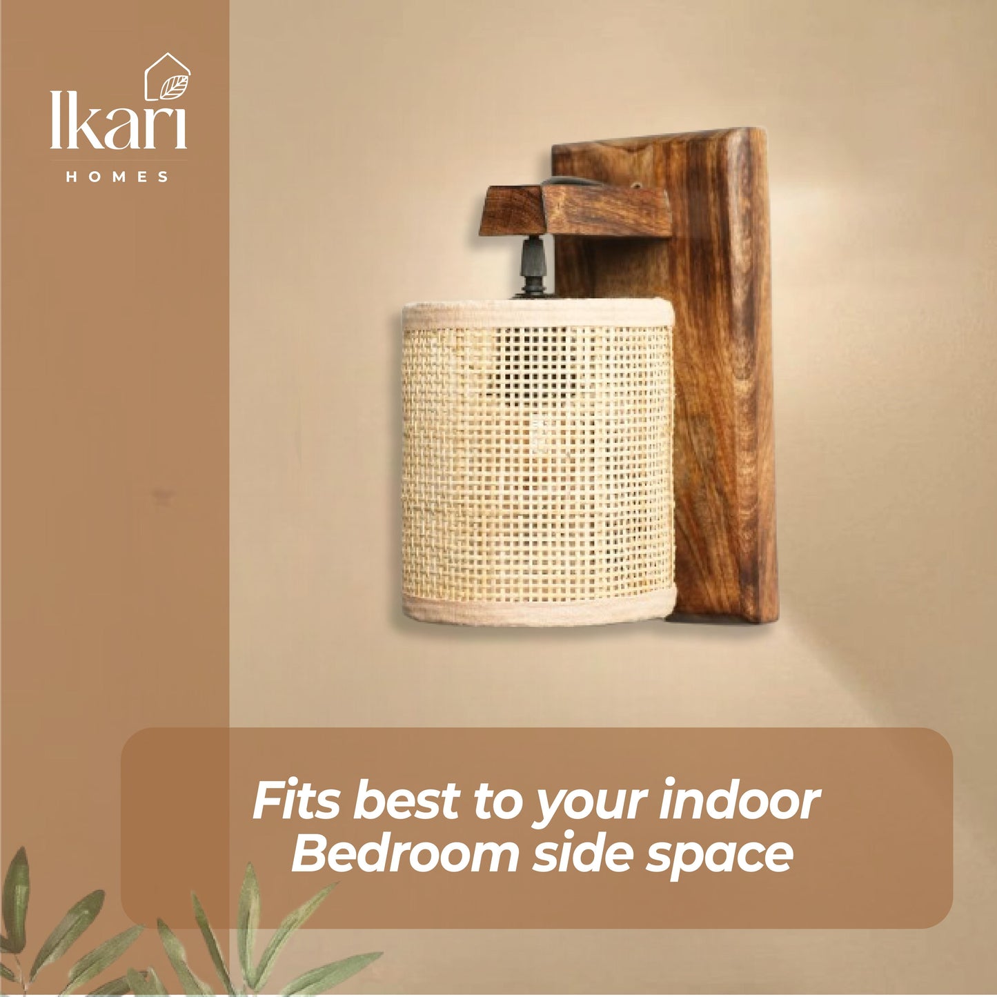 Vintage Raffia Wall Lamp – Minimalist Design, Natural Warmth