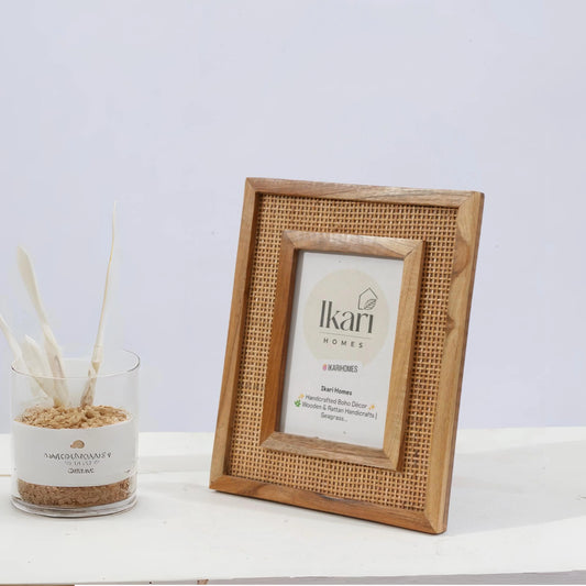 Rattan Mesh Photo Frame