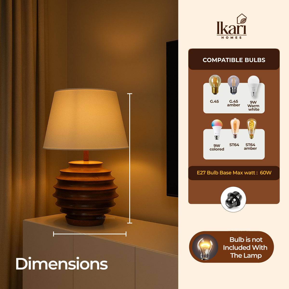 Amber Hive Boho Lamp