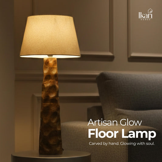 Artisan Glow Floor Lamp – Crafted Light, Timeless Warmth