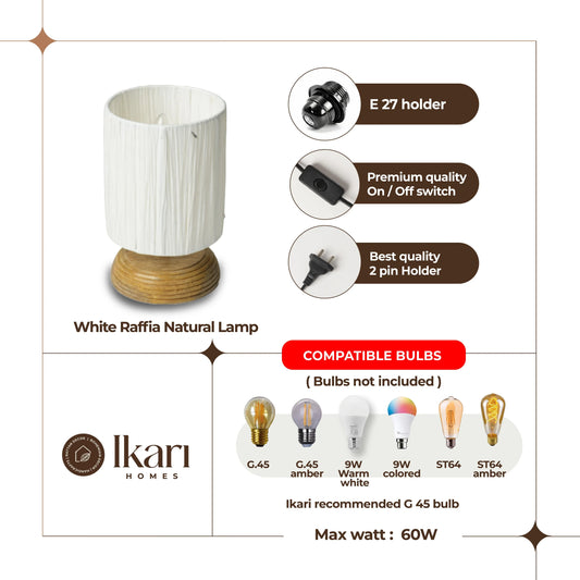 TerraGlow Raffia Table Lamp