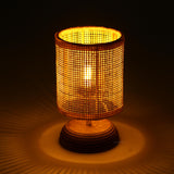Rattan Mesh Loom Lamp