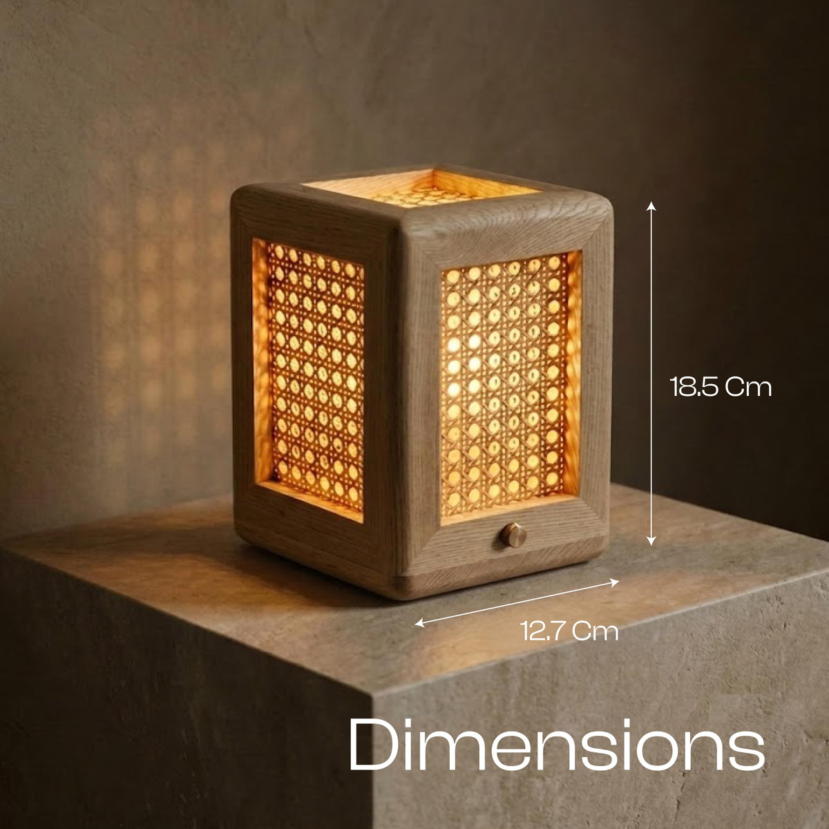 Lumi Rattan Wireless Table Lamp