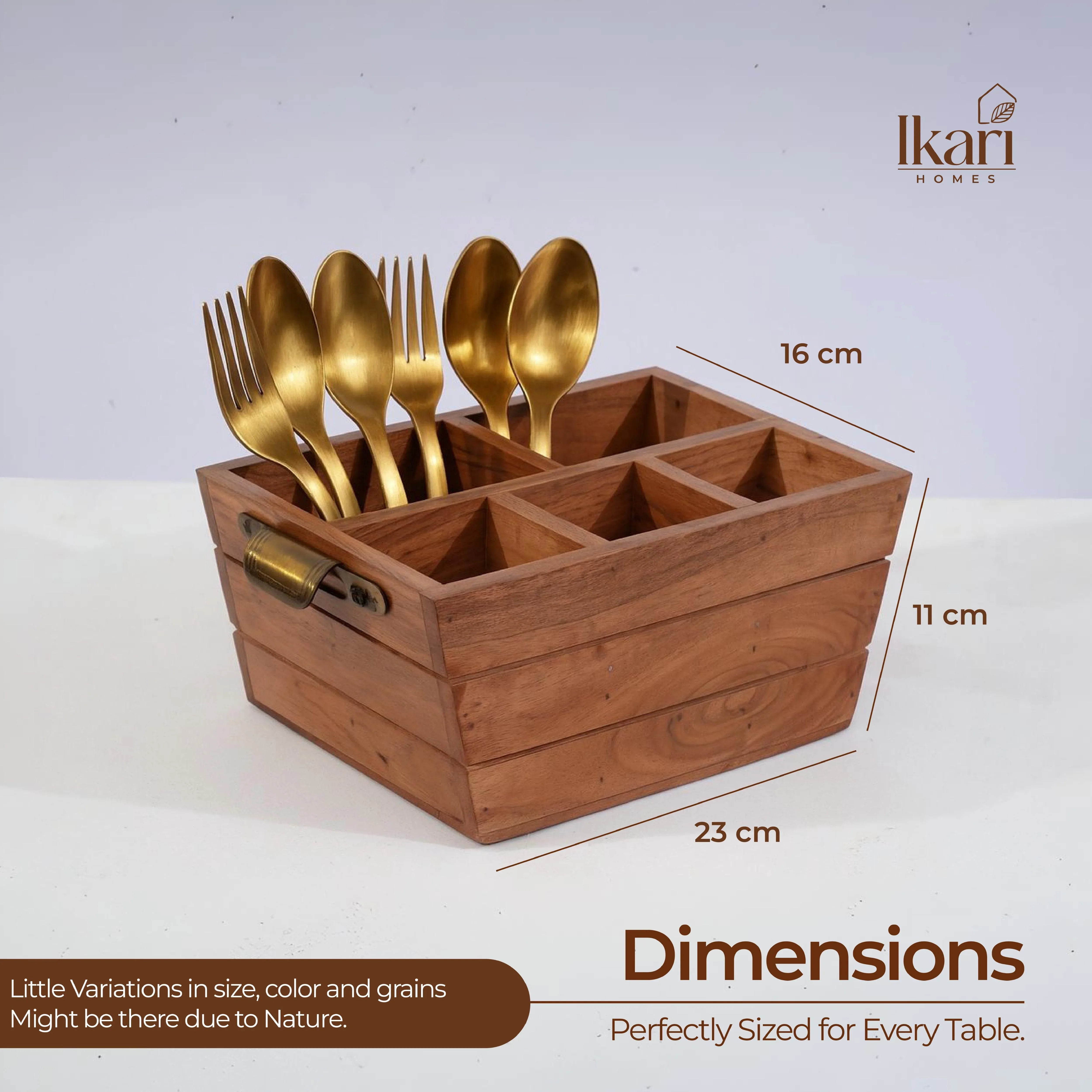 Woodura Caddy Big with Antique handles