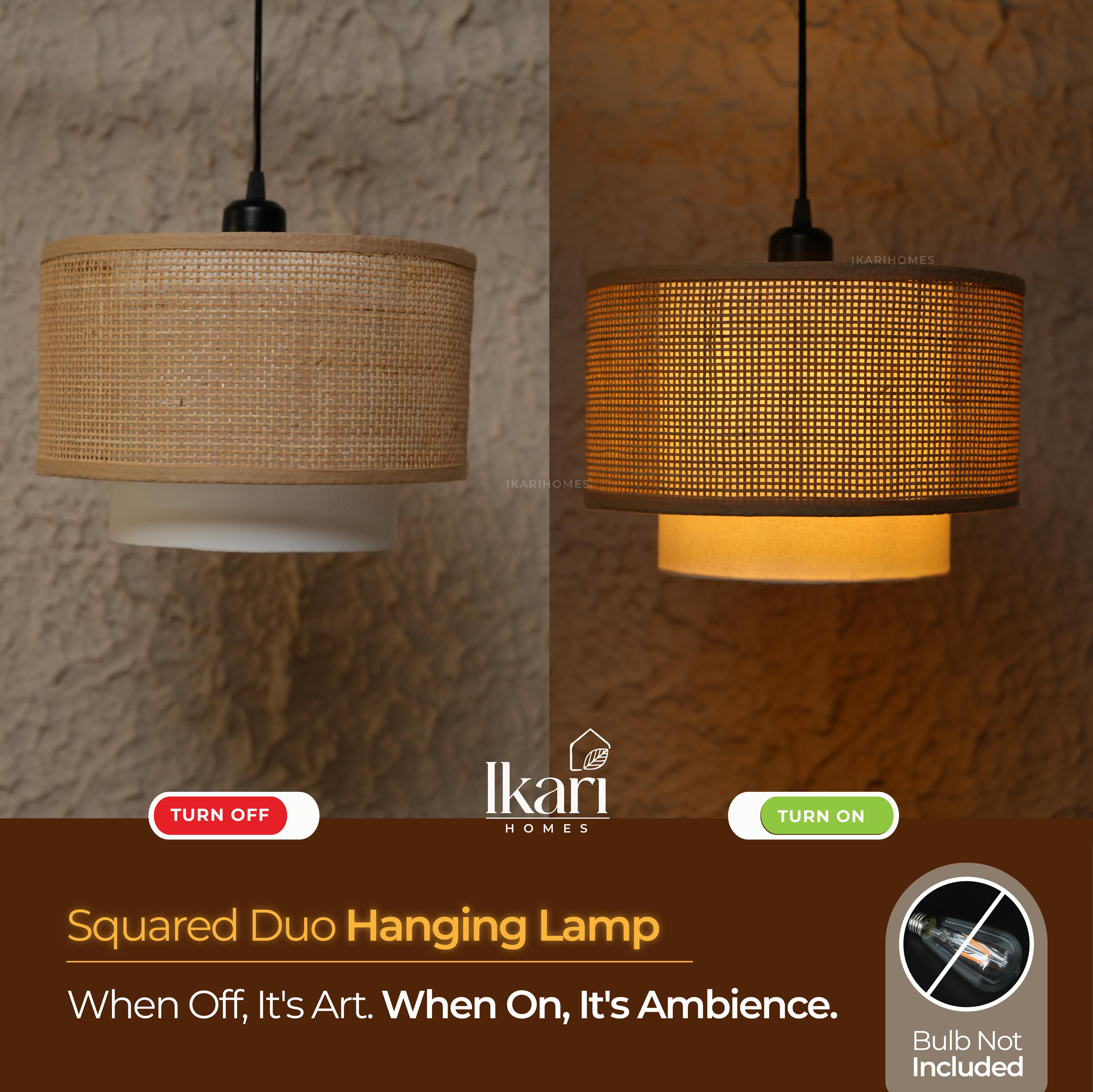 Squared Duo Hanging Lamp 12 INCH