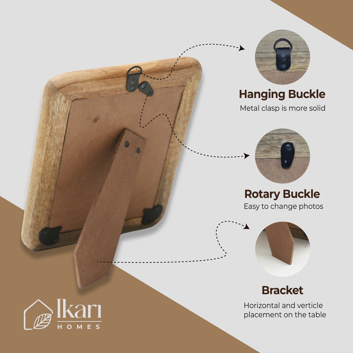 Wooden Photo Frame - Natural Beauty, Timeless Charm