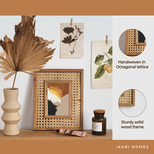 Rattan Photo Frame - Timeless Display