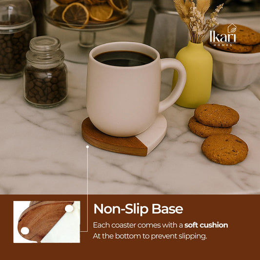 Marblewood love coasters - Sets of 4