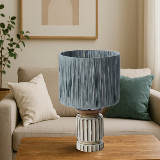 Twilight Raffia Table Lamp