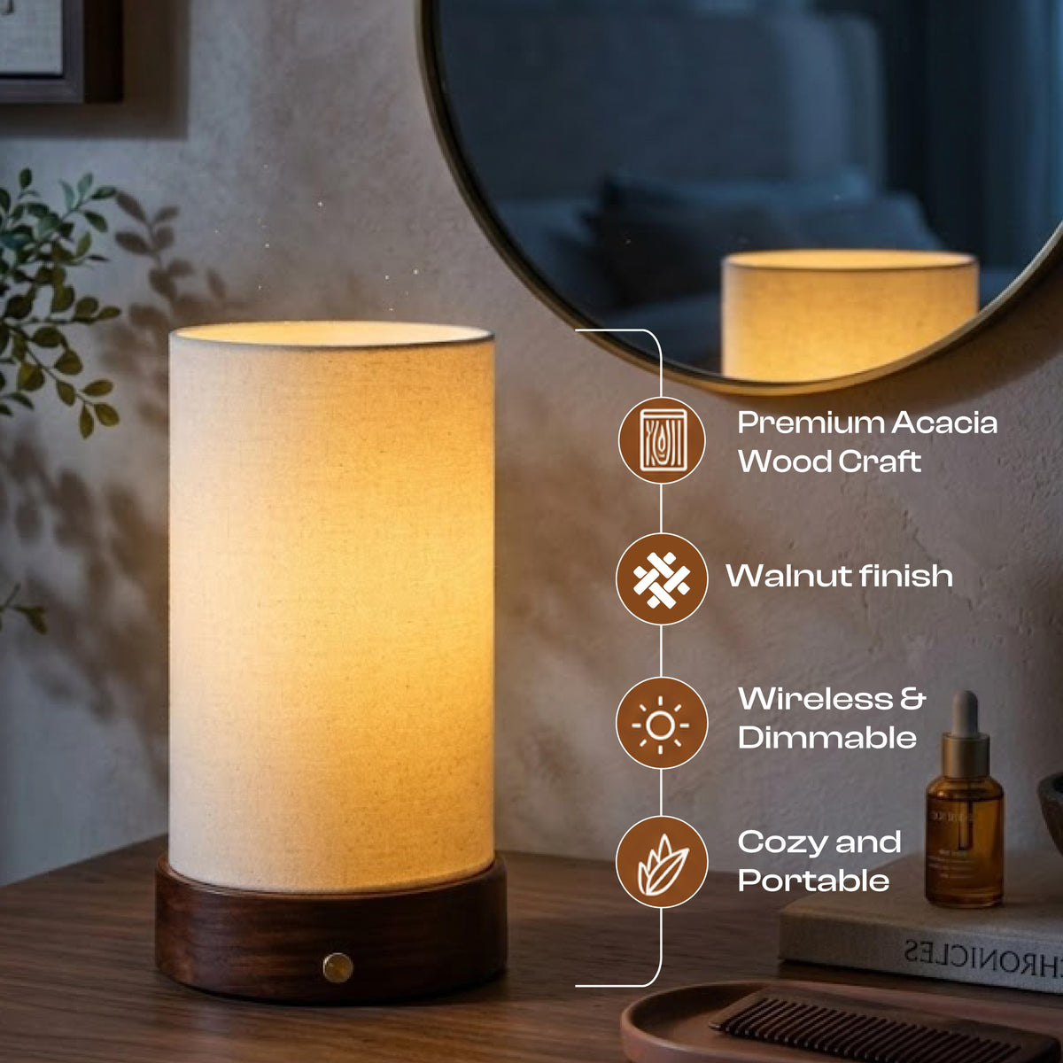 Noor Wireless Table Lamp