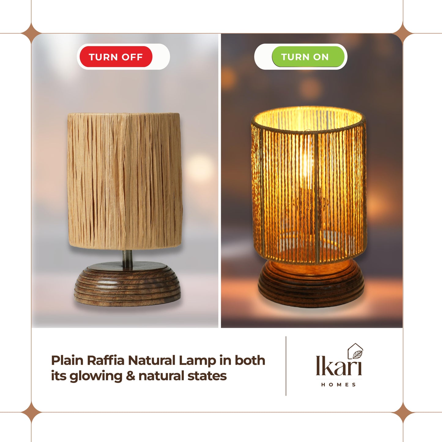 Twisted Raffia Loom Lamp