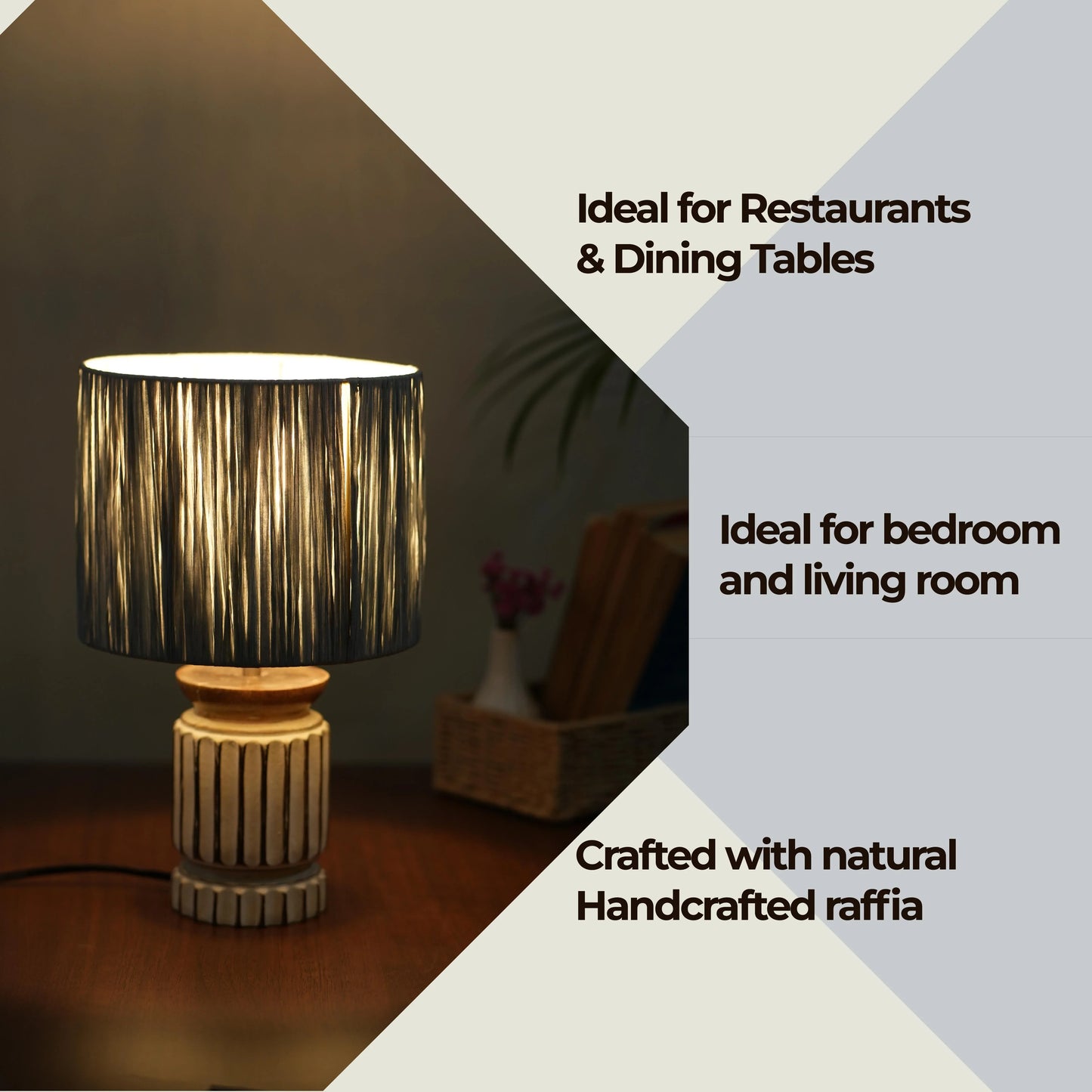 Twilight Raffia Table Lamp