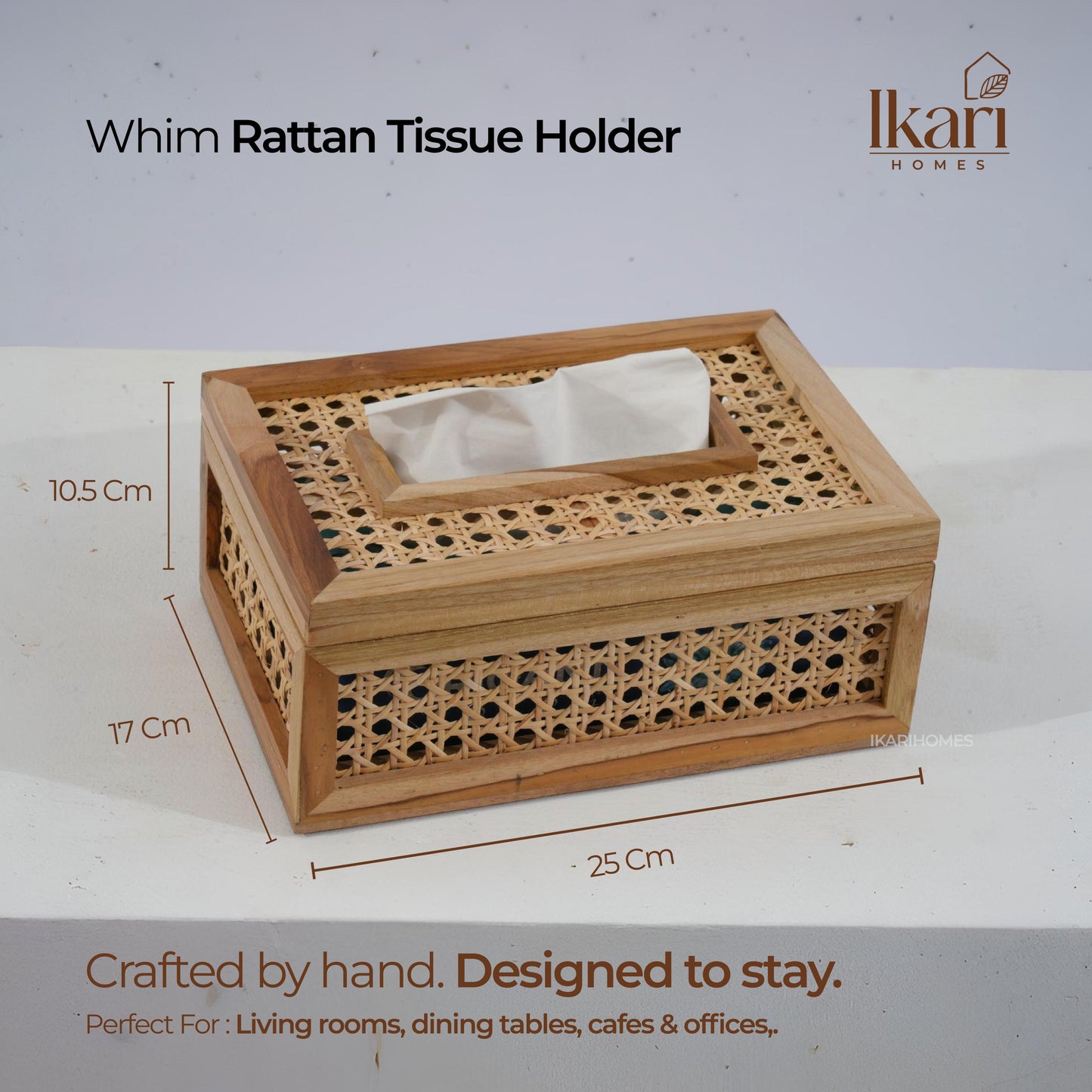 Rattan Tissue Holder
