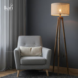 Tripoluxe Rattan Floor Lamp