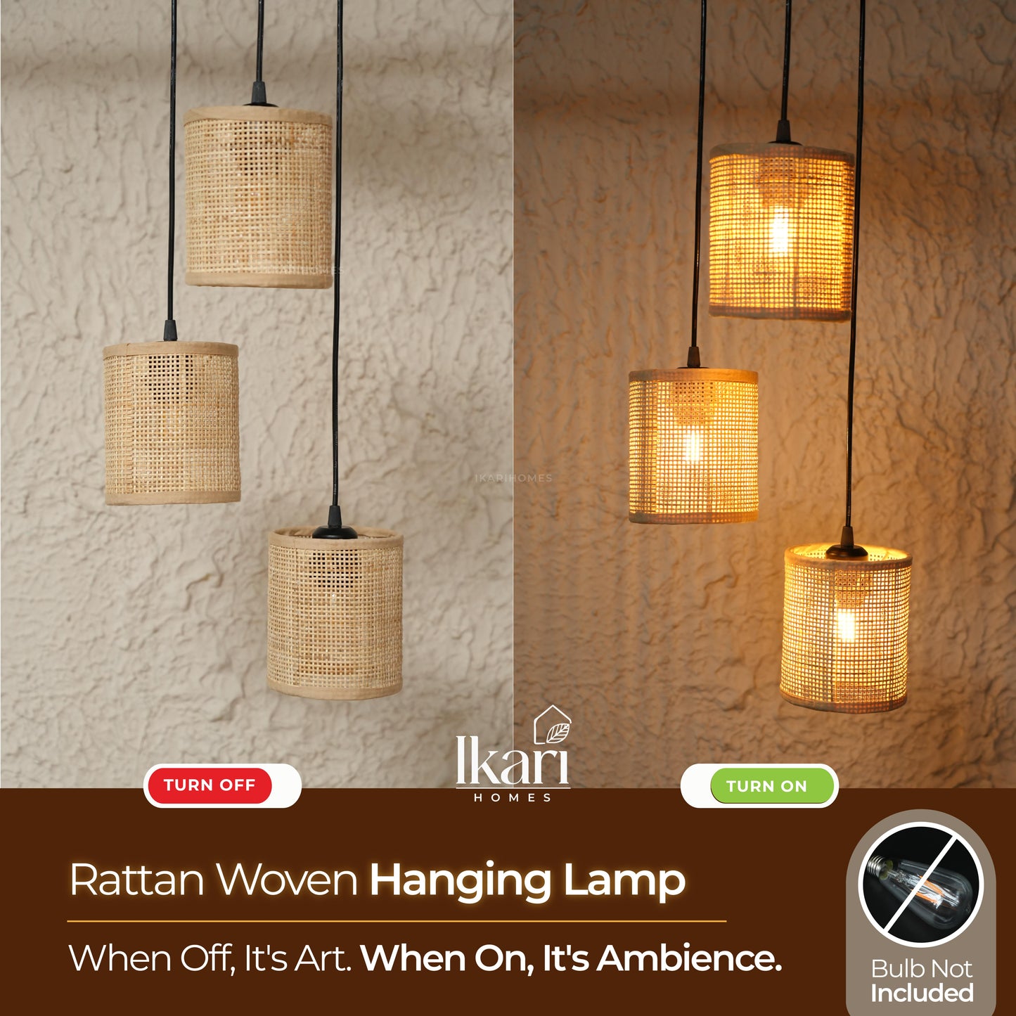 Twisted Rattan Woven Lamp