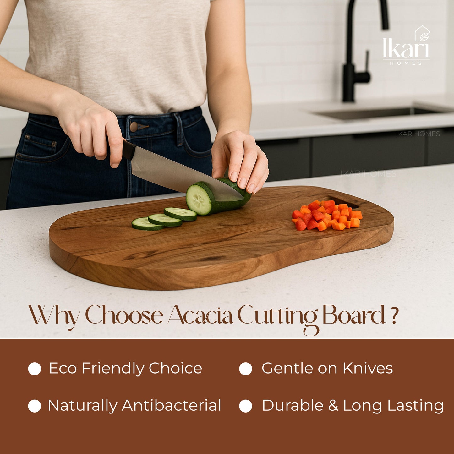 IkariCraft Chopping Board – Where Craft Meets Culinary Precision