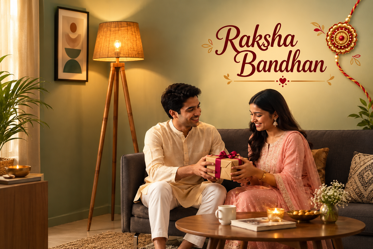 Make Raksha Bandhan Special with a Decorative Floor Lamp