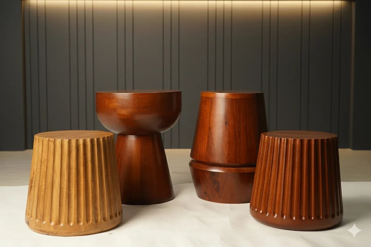 Handcrafted Decorative Stools for Elegant Diwali Home Decor